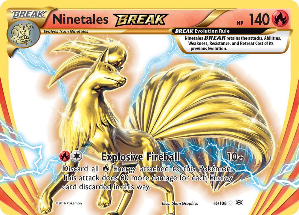 Ninetales BREAK Rare BREAK XY - Evolutions 16/108 NM