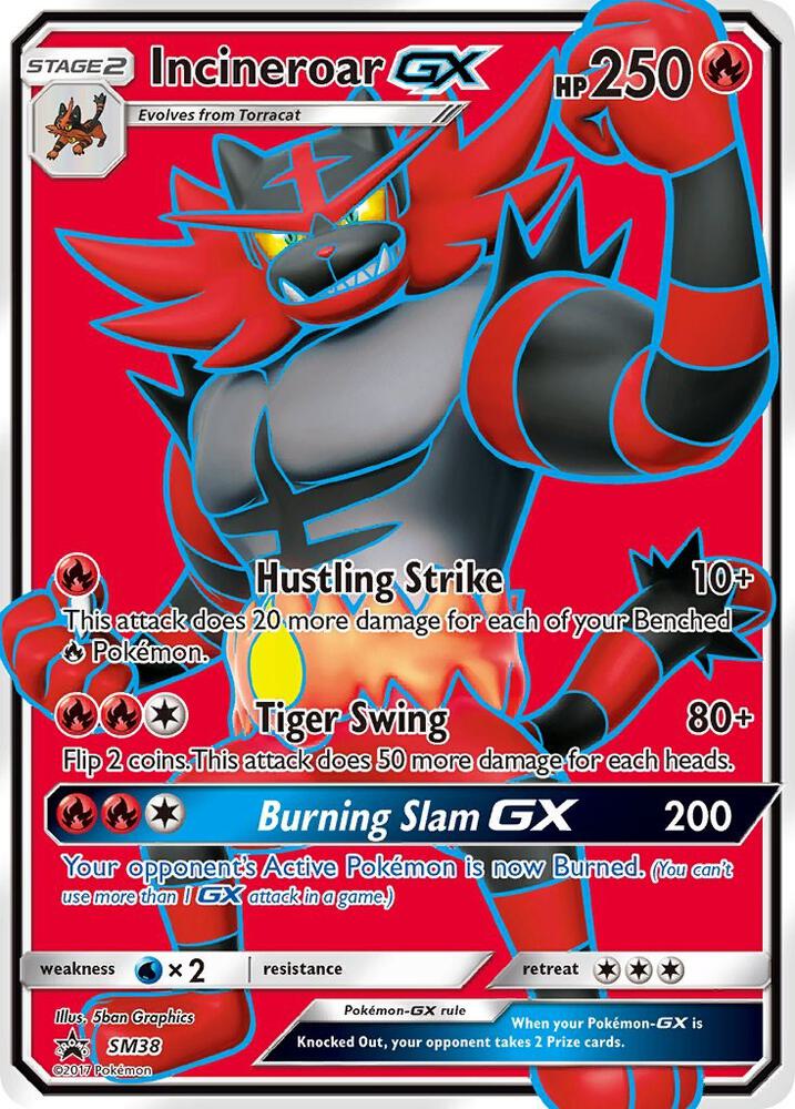 Incineroar GX Promo SM Promos SM38 NM (Back)