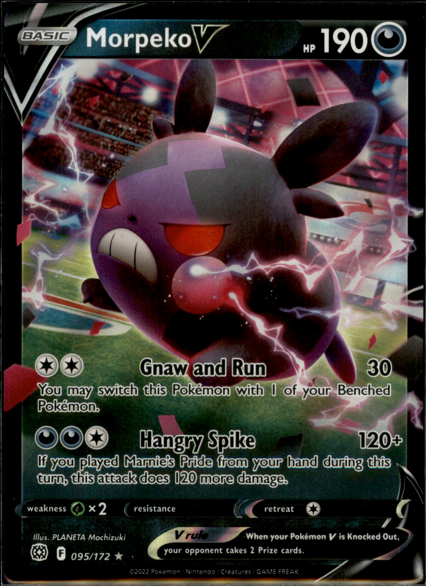 Morpeko V Ultra Rare SWSH09: Brilliant Stars 095/172 NM