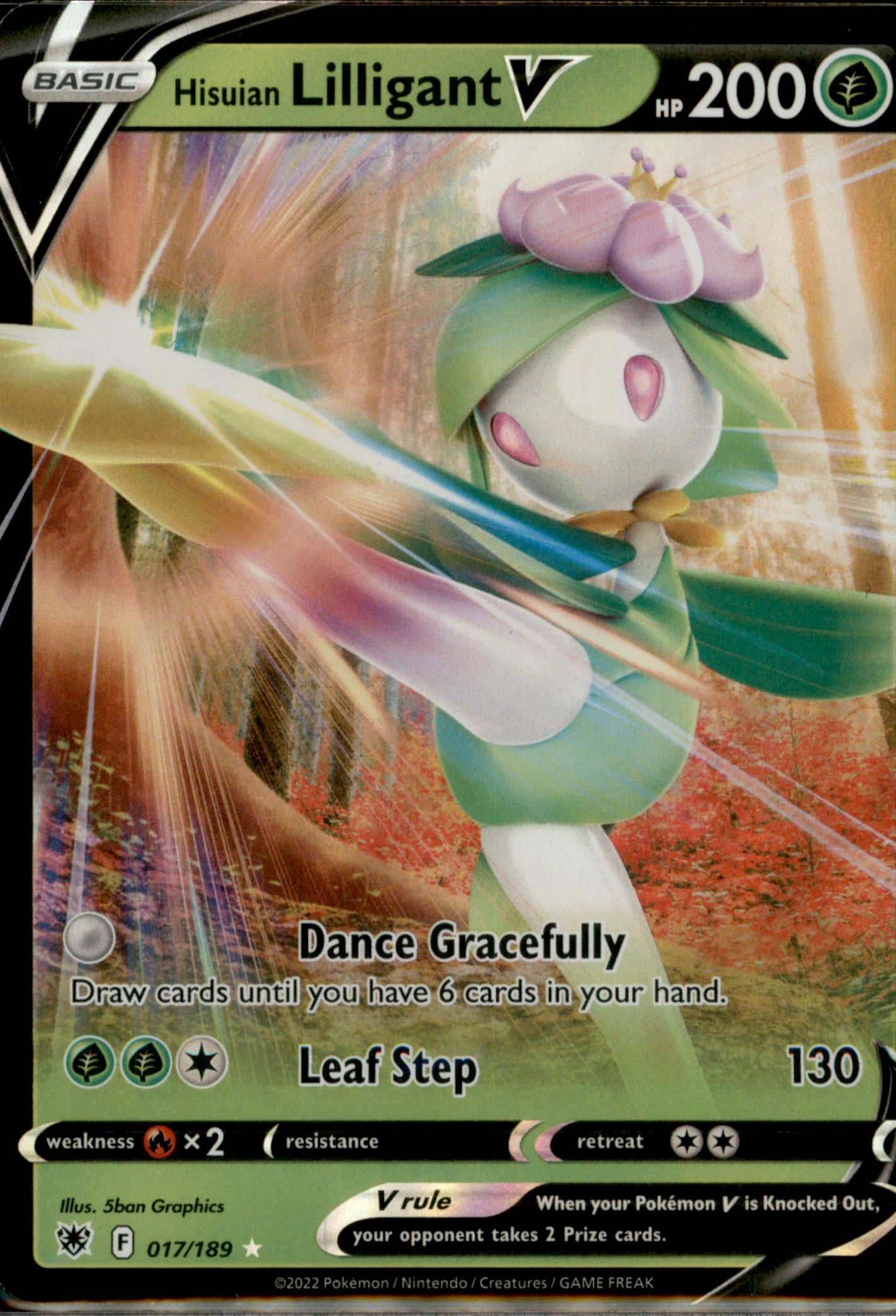Hisuian Lilligant V Ultra Rare SWSH10: Astral Radiance 017/189 NM