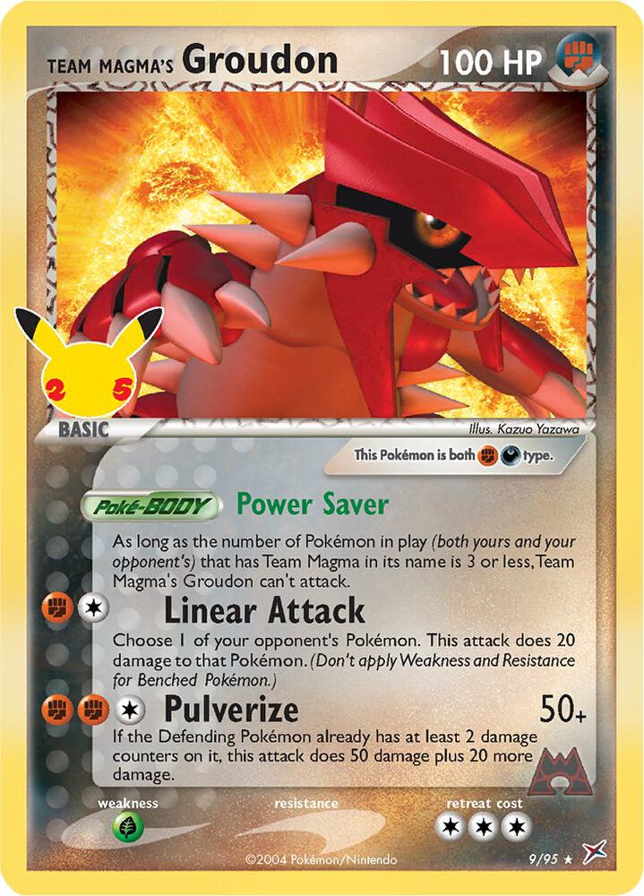 Team Magma's Groudon Classic Collection Celebrations: Classic Collection 9/95 NM