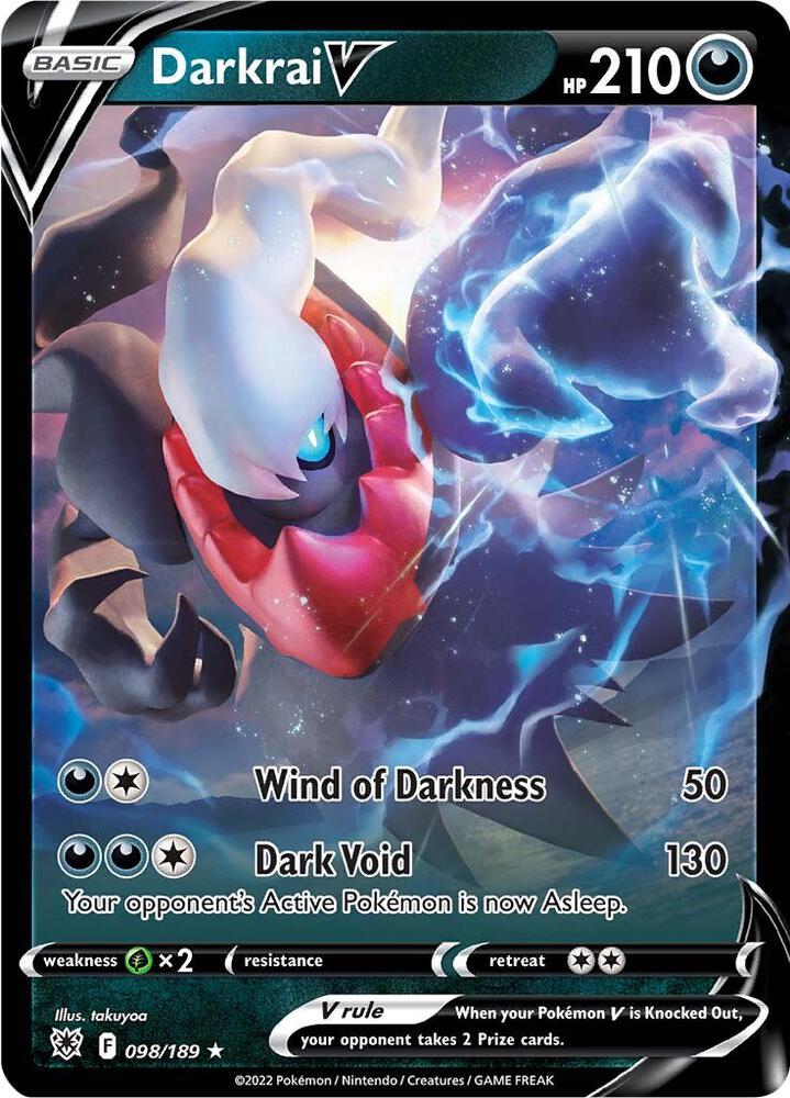 Darkrai V Ultra Rare SWSH10: Astral Radiance 098/189 NM