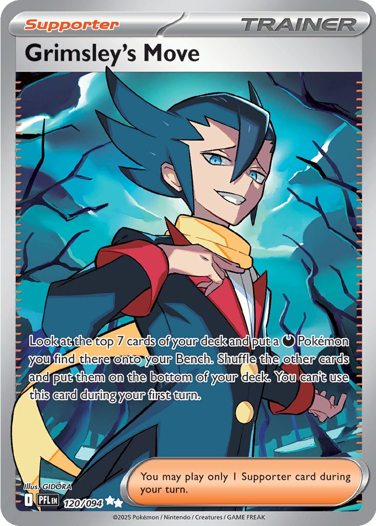 Grimsley's Move Ultra Rare ME02: Phantasmal Flames 120/094 NM