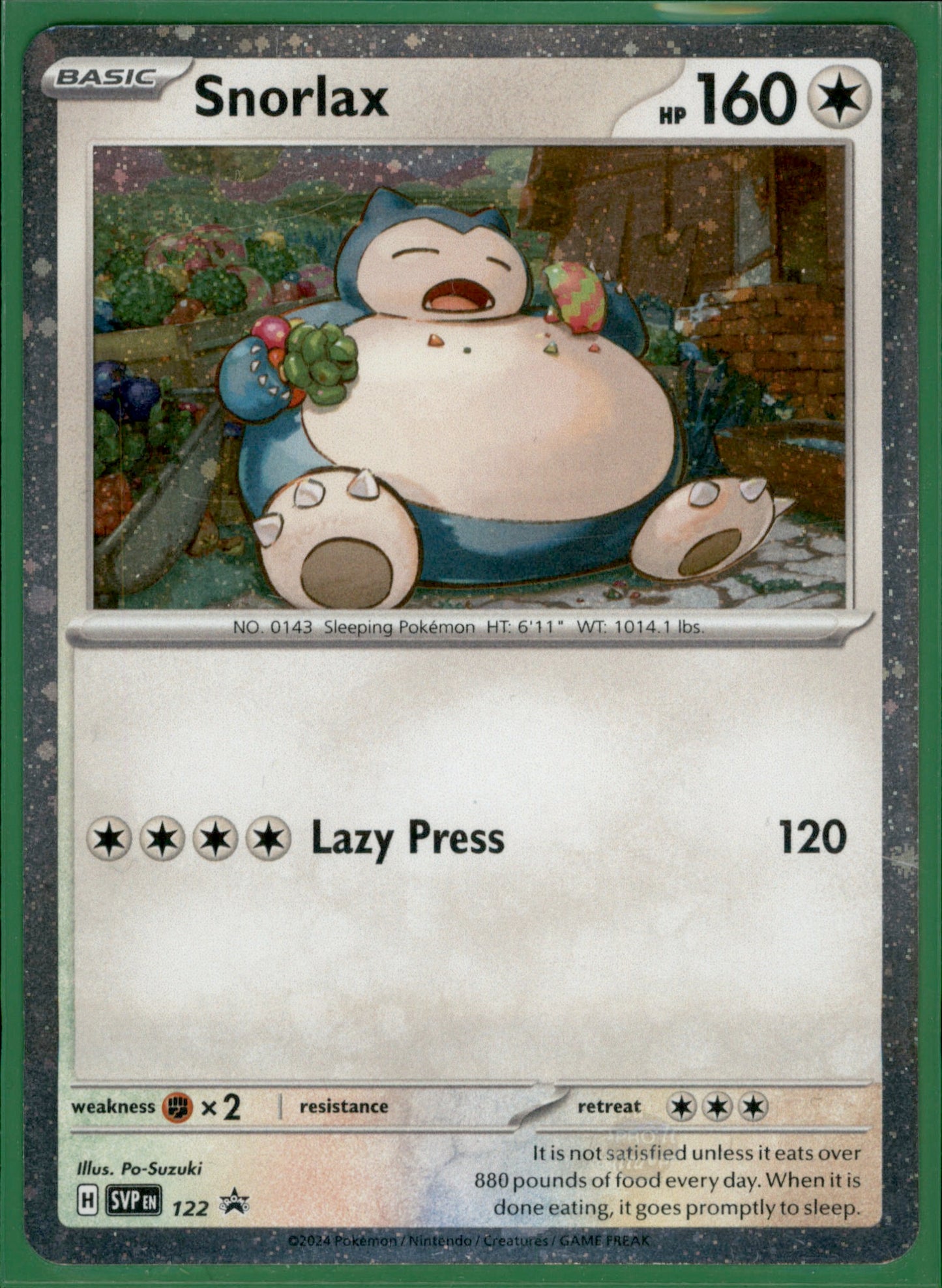 Snorlax - Promo SV: Scarlet & Violet Promo Cards 122 NM