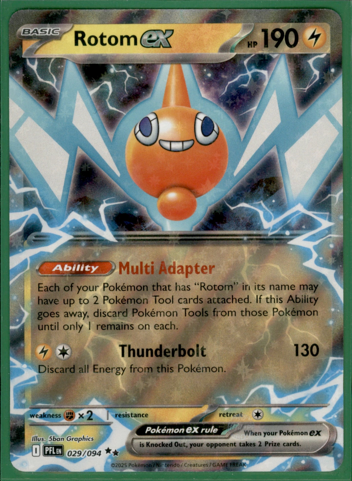 Rotom ex Double Rare ME02: Phantasmal Flames 029/094 NM