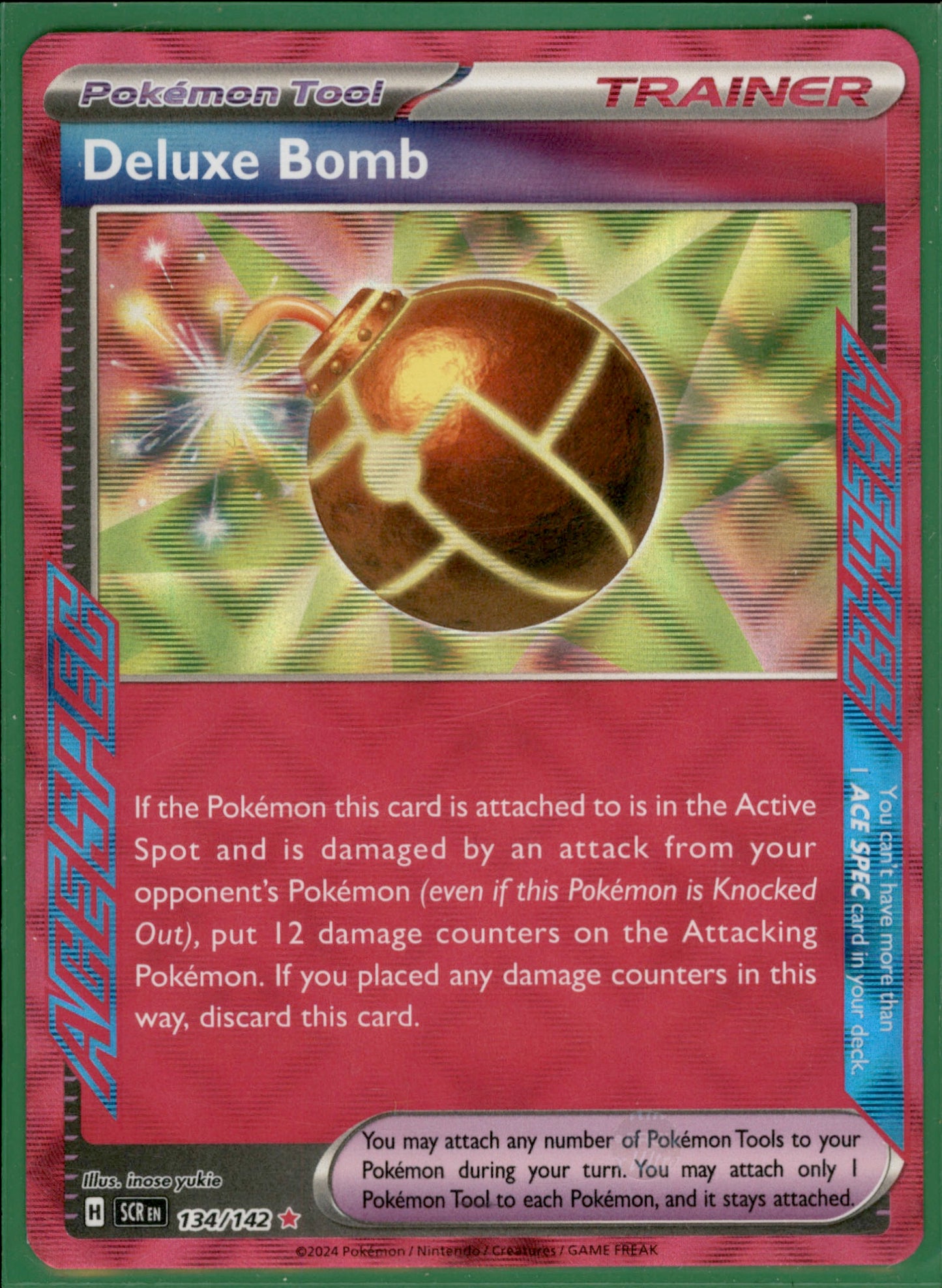 Deluxe Bomb ACE SPEC Rare SV07: Stellar Crown 134/142 NM