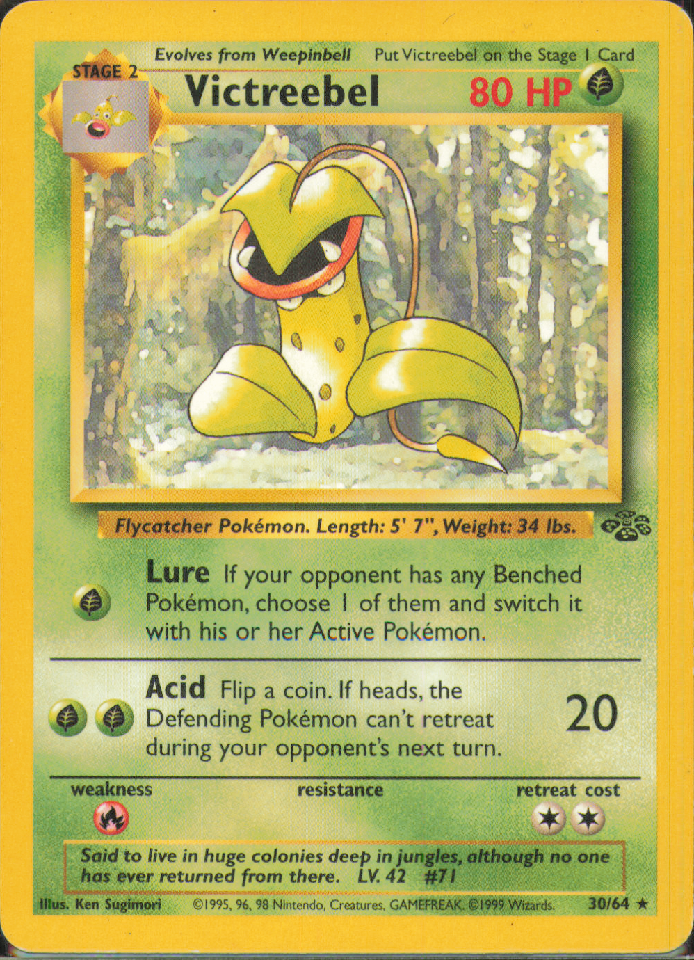 Victreebel (30) Rare Jungle 30/64 NM