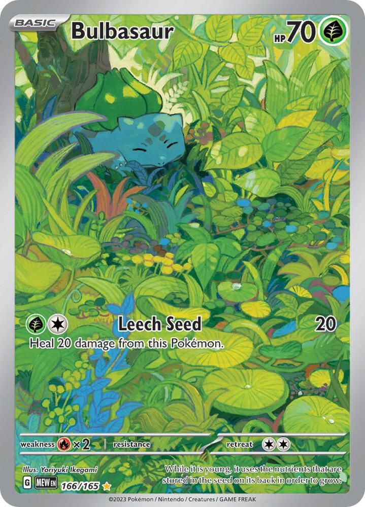 Bulbasaur Illustration Rare SV: Scarlet & Violet 151 166/165 NM