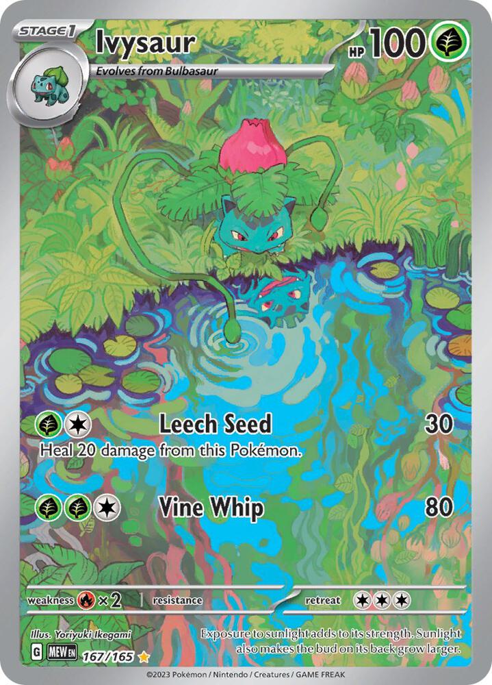 Ivysaur Illustration Rare SV: Scarlet & Violet 151 167/165 NM