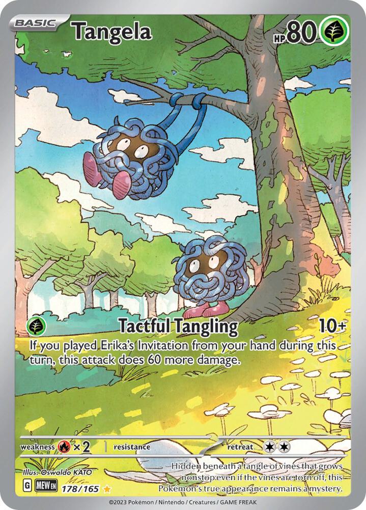 Tangela Illustration Rare SV: Scarlet & Violet 151 178/165 NM