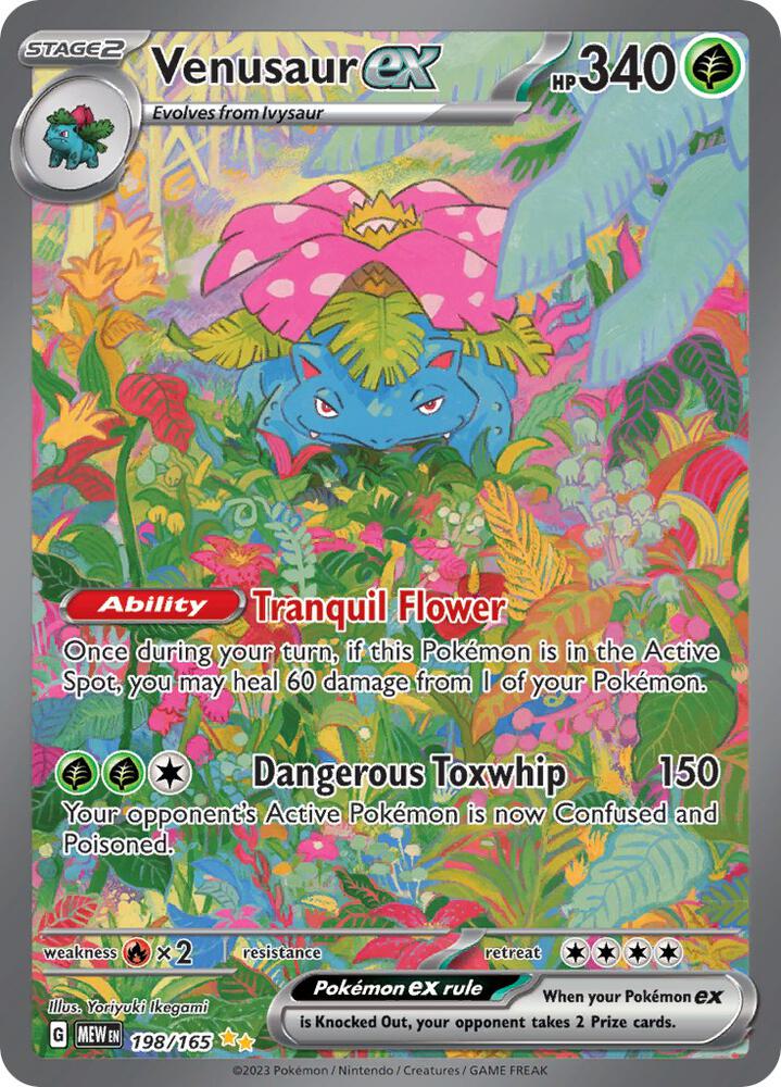 Venusaur ex Special Illustration Rare SV: Scarlet & Violet 151 198/165 NM