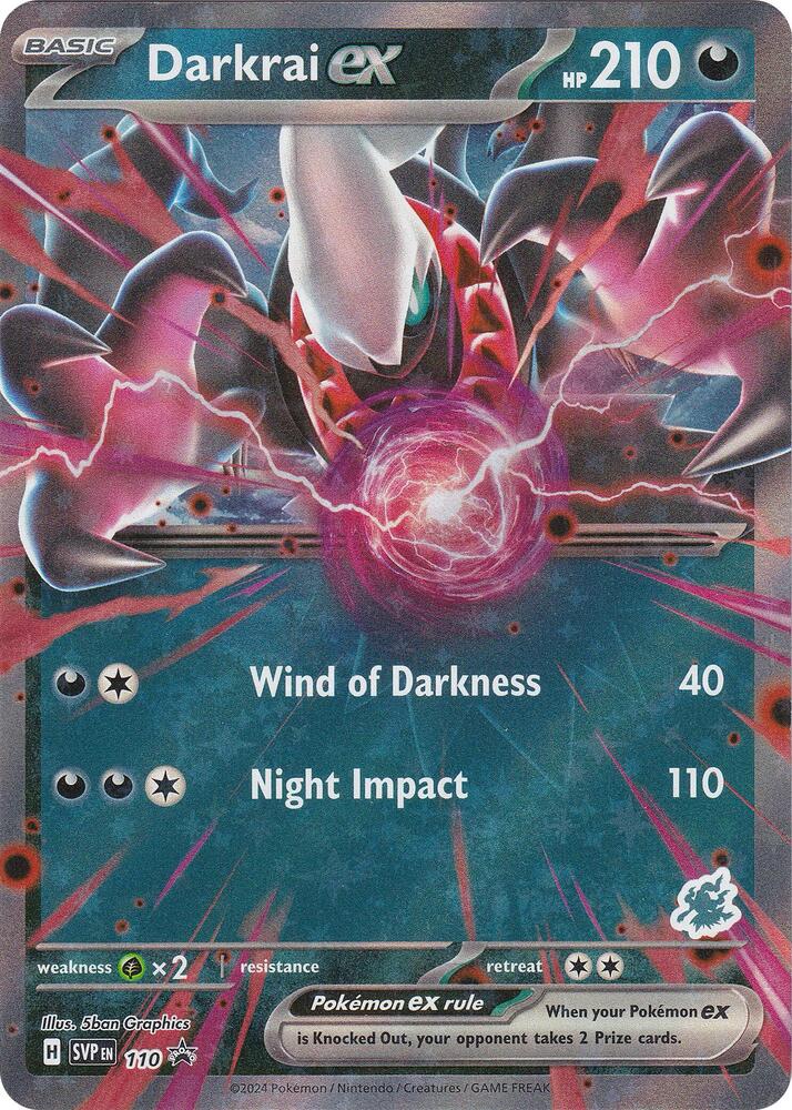 Darkrai ex (Darkrai) Holo Rare Battle Academy 2024 110 NM