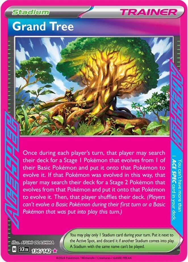 Grand Tree ACE SPEC Rare SV07: Stellar Crown 136/142 NM