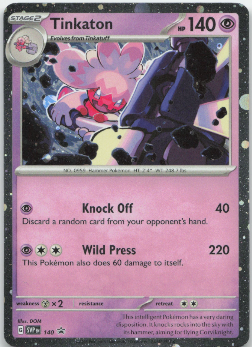 Tinkaton - (Cosmo Holo) Promo SV: Scarlet & Violet Promo Cards 140 NM