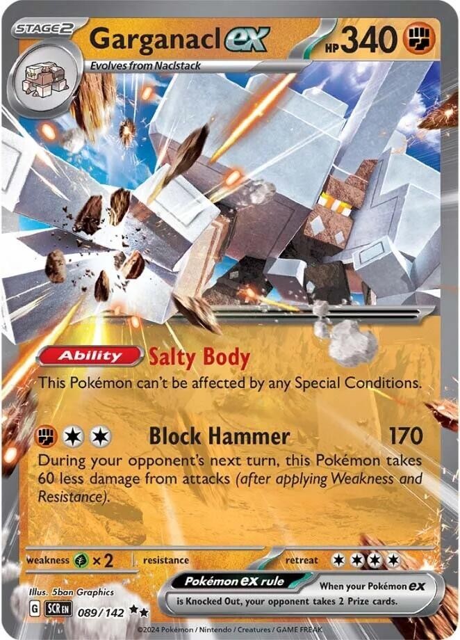 Garganacl ex Double Rare SV07: Stellar Crown 089/142 NM