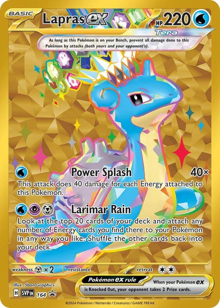 Lapras ex Promo SV: Scarlet & Violet Promo Cards 164 NM (Back)