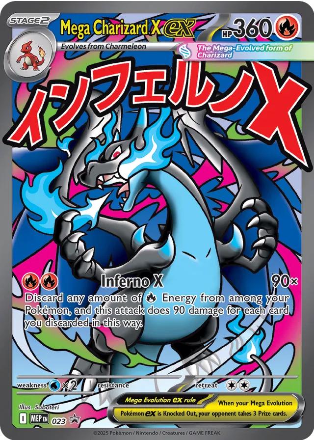 Mega Charizard X ex Promo ME: Mega Evolution Promo 023 NM