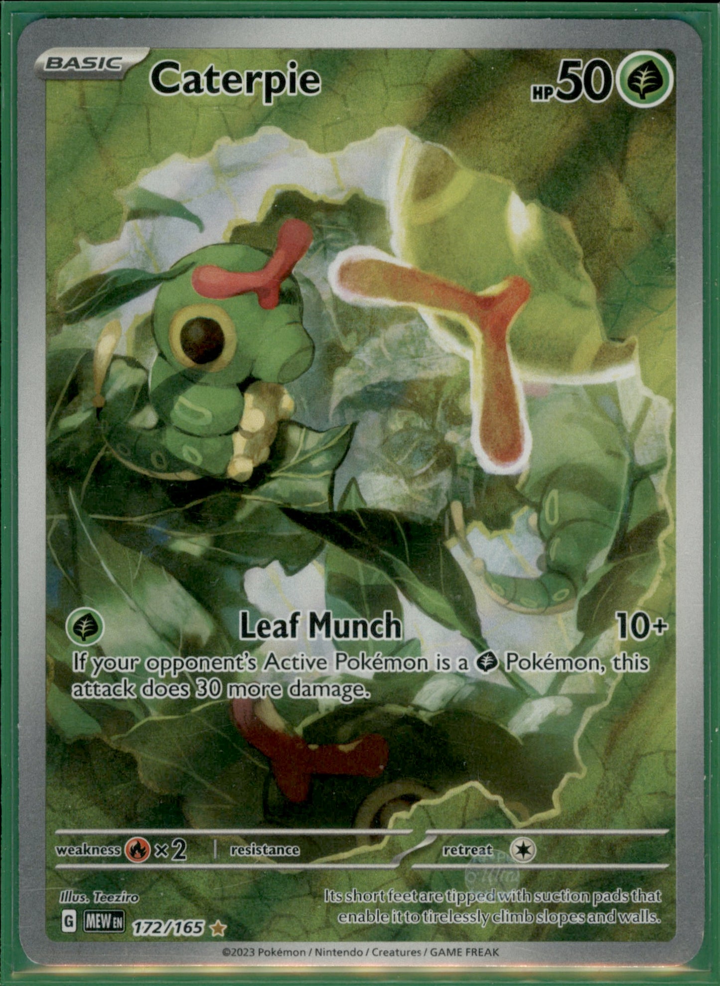 Caterpie Illustration Rare SV: Scarlet & Violet 151 172/165 NM