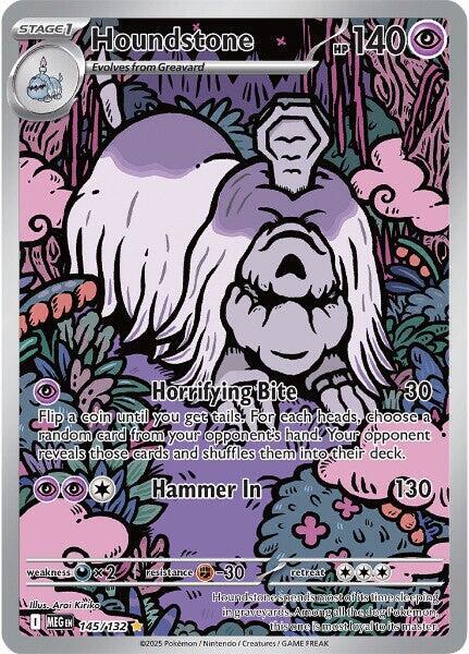 Houndstone Illustration Rare ME01: Mega Evolution 145/132 NM