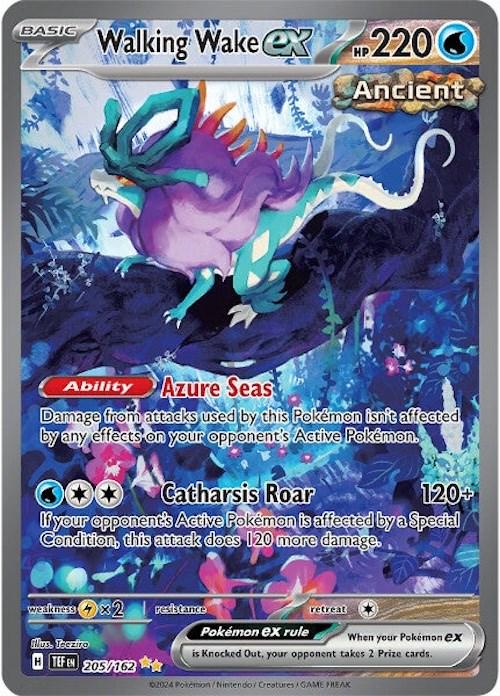 Walking Wake ex Special Illustration Rare SV05: Temporal Forces 205/162 NM