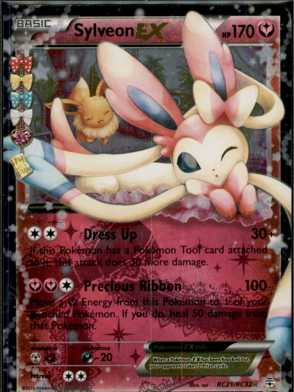 Sylveon EX Ultra Rare Generations: Radiant Collection RC21/RC32 NM