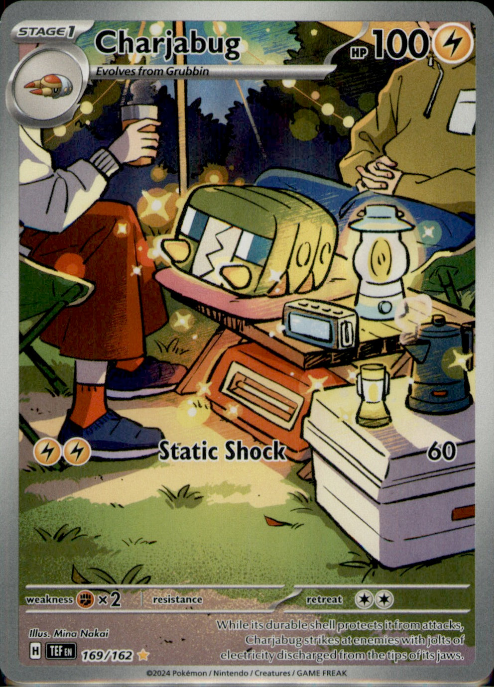 Charjabug Illustration Rare SV05: Temporal Forces 169/162 NM