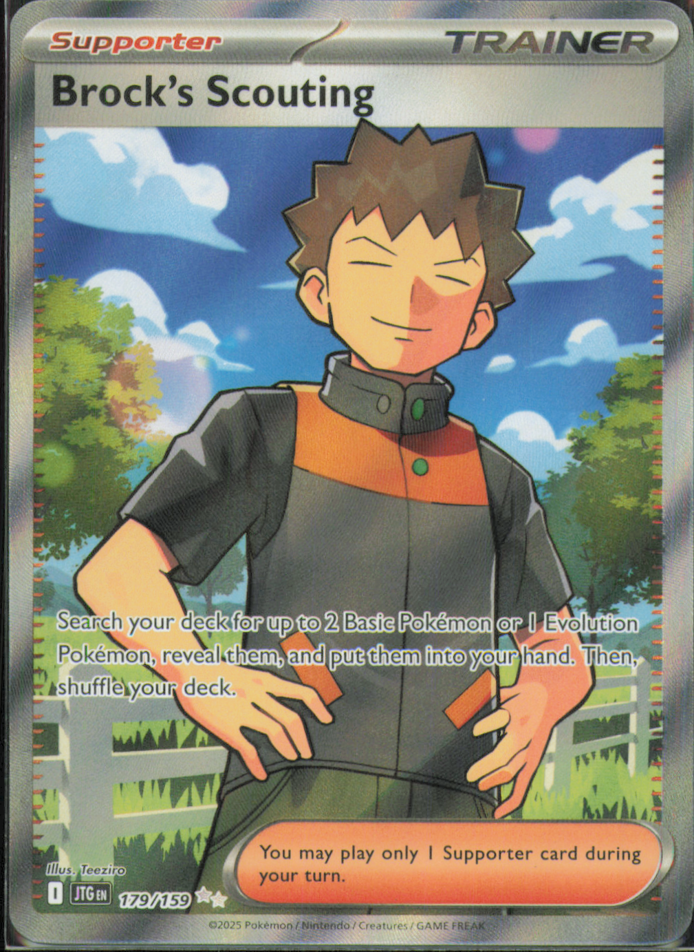 Brock's Scouting Ultra Rare SV09: Journey Together 179/159 NM