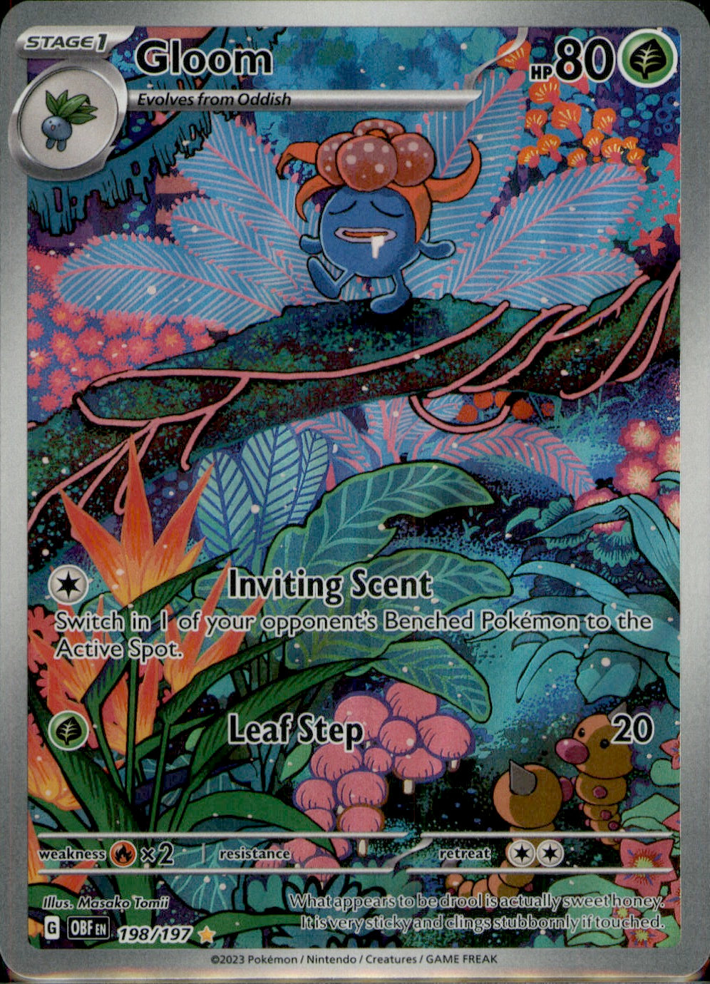 Gloom Illustration Rare SV03: Obsidian Flames 198/197 NM