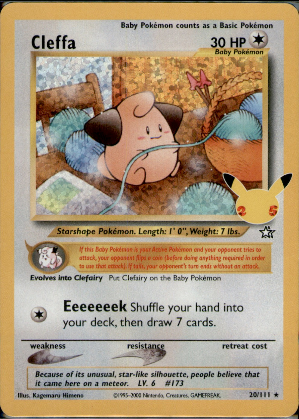 Cleffa Classic Collection Celebrations: Classic Collection 20/111 NM