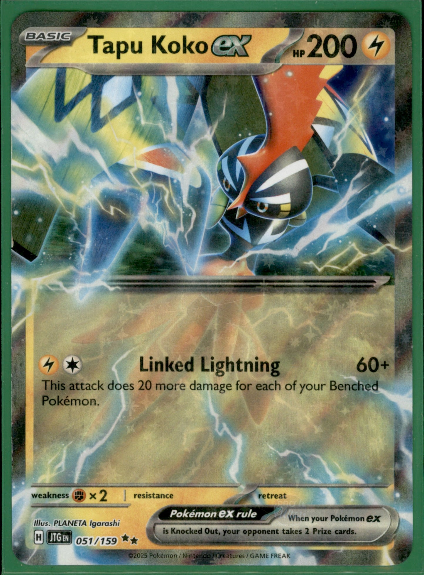 Tapu Koko ex Double Rare SV09: Journey Together 051/159 NM