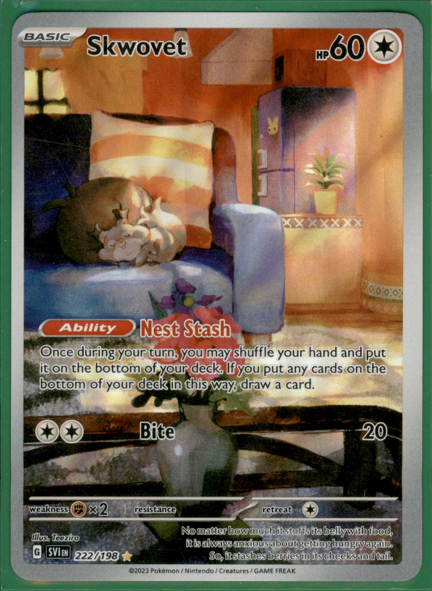 Skwovet Illustration Rare SV01: Scarlet & Violet Base Set 222/198 NM