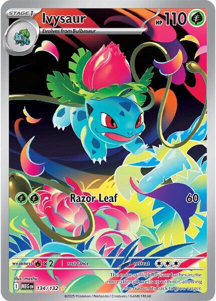 Ivysaur Illustration Rare ME01: Mega Evolution 134/132 NM