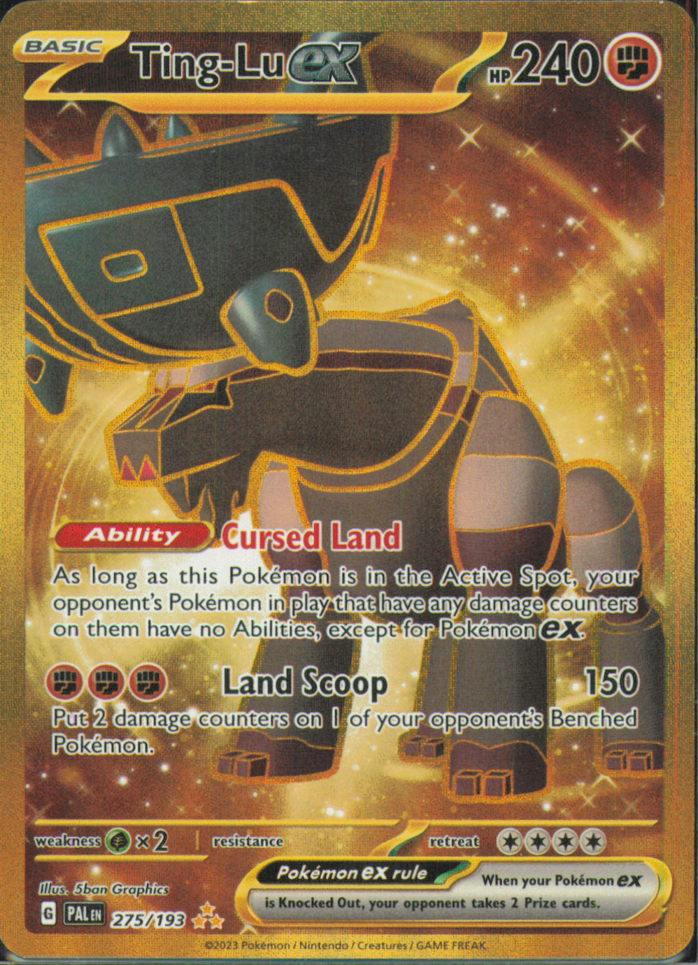 Ting-Lu ex Hyper Rare SV02: Paldea Evolved 275/193 NM