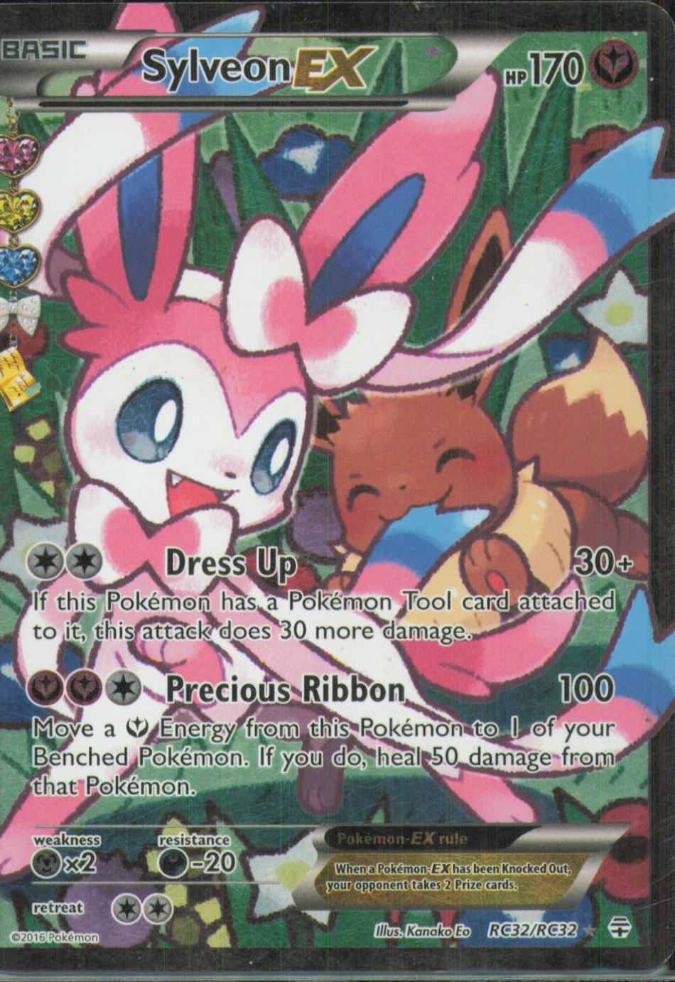 Sylveon EX (Full Art) Ultra Rare Generations: Radiant Collection RC32/RC32 HP