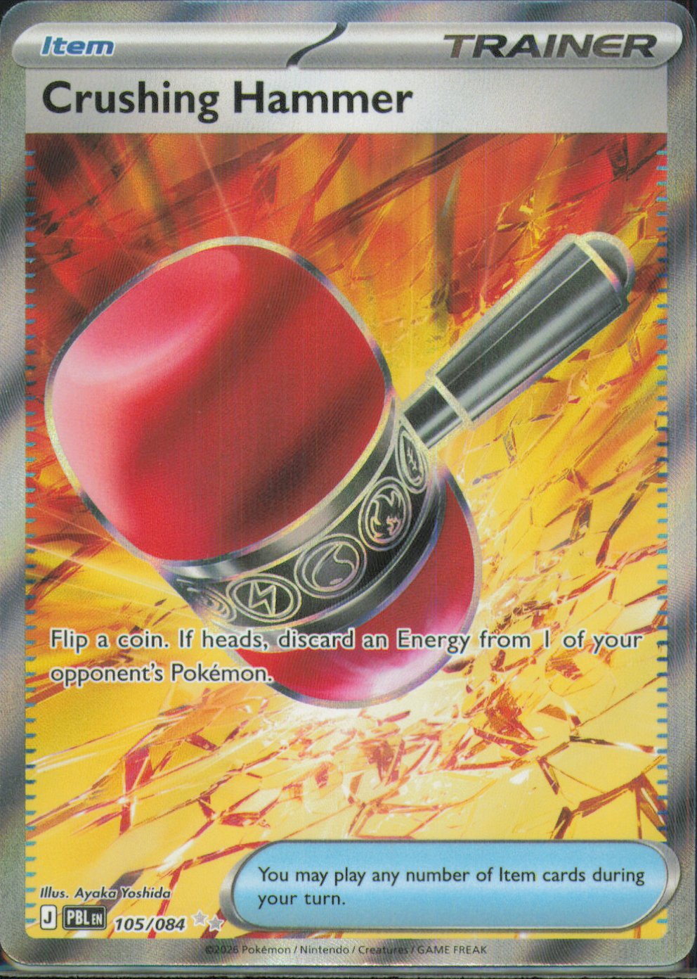 Crushing Hammer Ultra Rare ME05: Pitch Black 105/084 NM