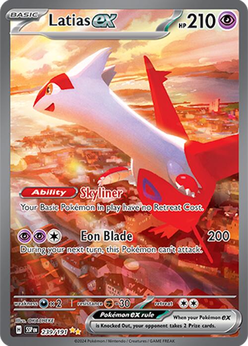 Latias ex Special Illustration Rare SV08: Surging Sparks 239/191 NM