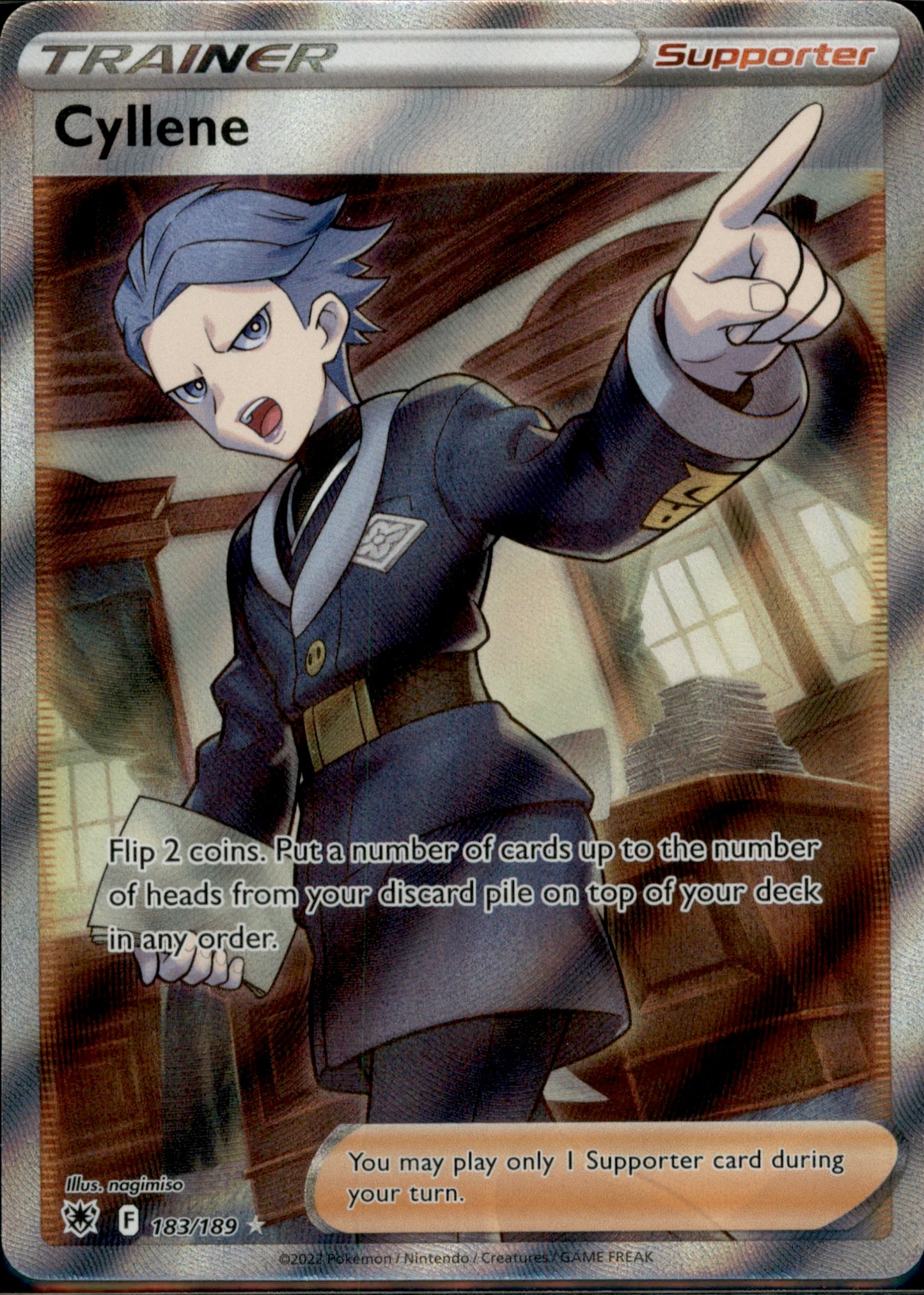 Cyllene (Full Art) Ultra Rare SWSH10: Astral Radiance 183/189 NM