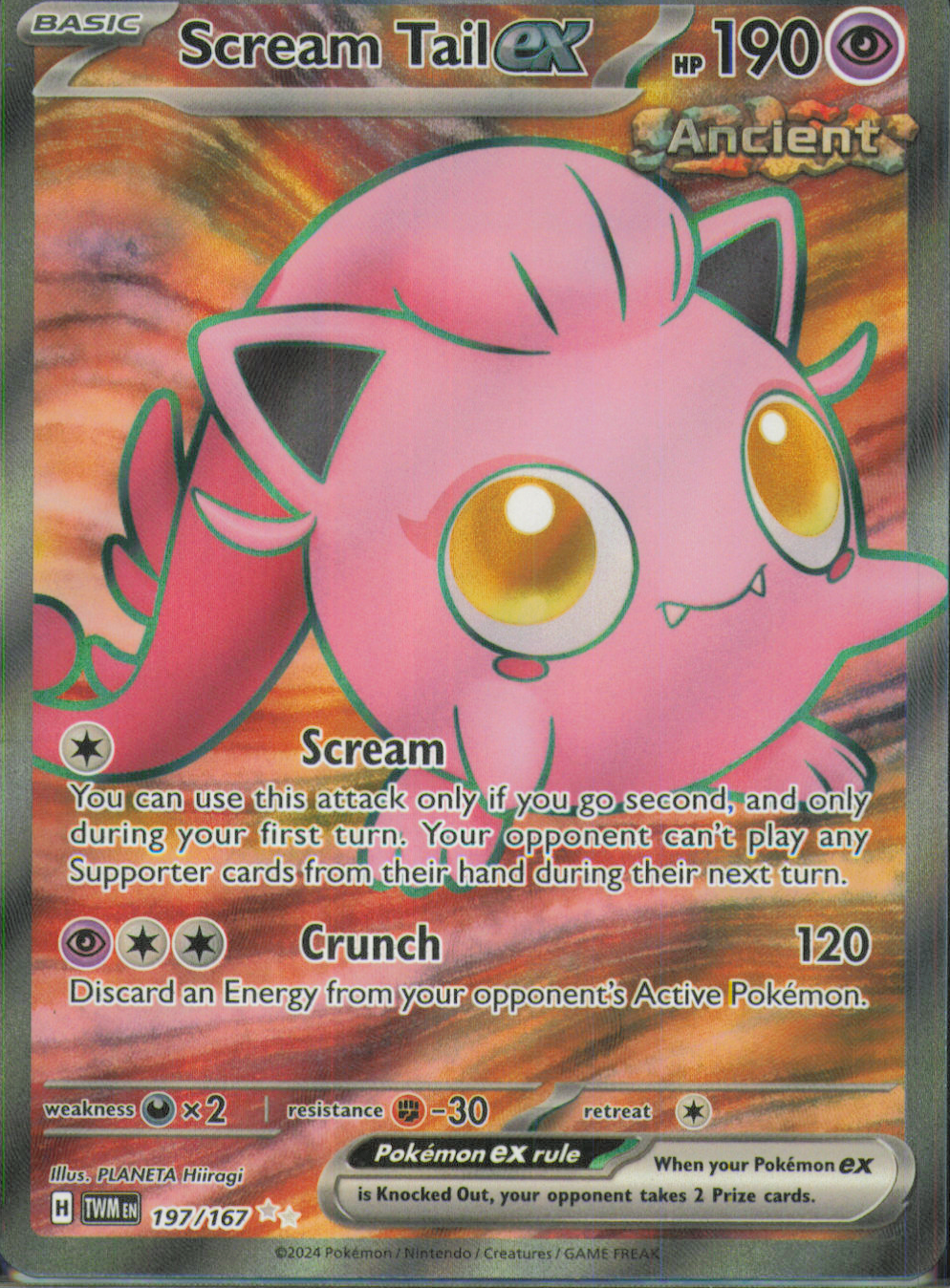 Scream Tail ex Ultra Rare SV06: Twilight Masquerade 197/167 NM