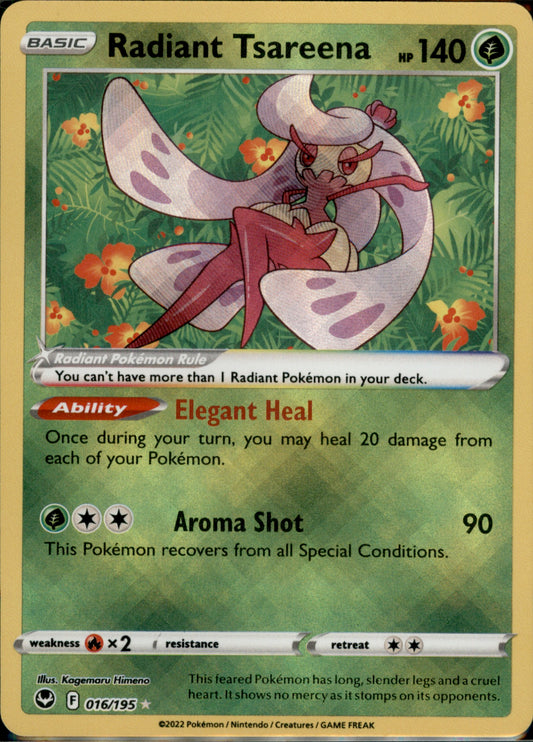 Radiant Tsareena Radiant Rare SWSH12: Silver Tempest 016/195 NM