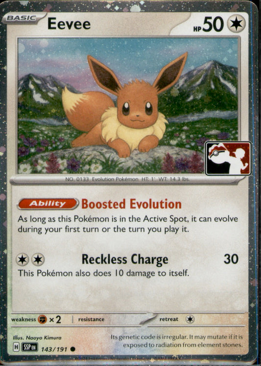 Eevee Common Prize Pack Series Cards 143/191 NM Holo