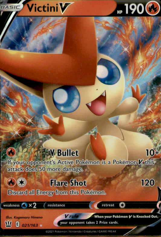 Victini V Ultra Rare SWSH05: Battle Styles 021/163 NM