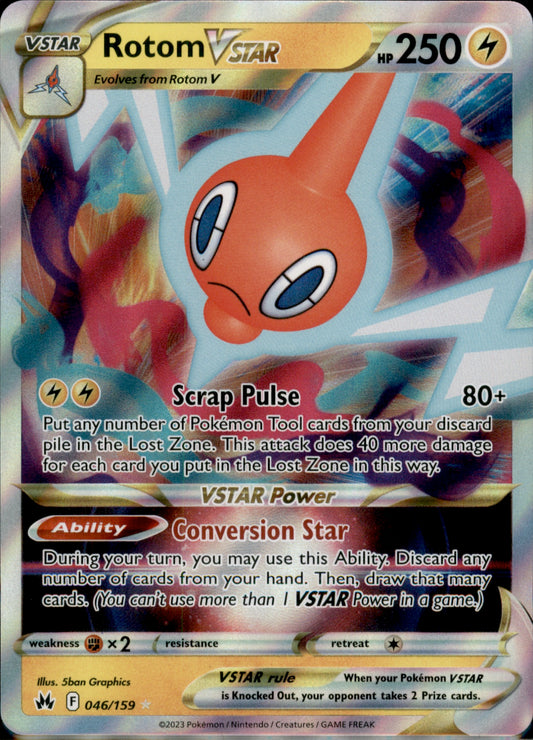 Rotom VSTAR Ultra Rare Crown Zenith 046/159 NM
