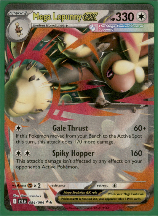 Mega Lopunny ex - Double Rare ME02: Phantasmal Flames 084/094 NM