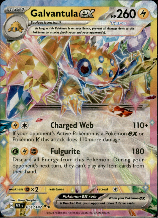 Galvantula ex - Double Rare SV07: Stellar Crown 051/142 NM