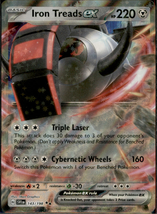 Iron Treads ex Double Rare SV01: Scarlet & Violet Base Set 143/198 NM