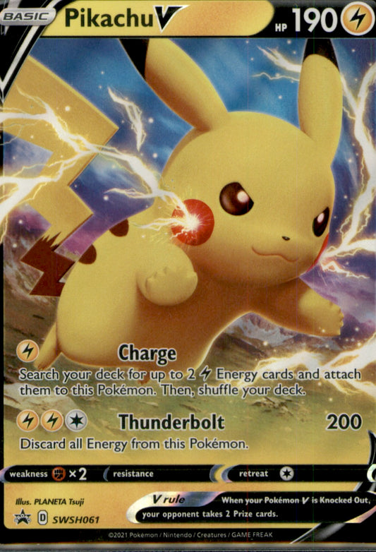 Pikachu V - Promo SWSH: Sword & Shield Promo Cards SWSH061 NM