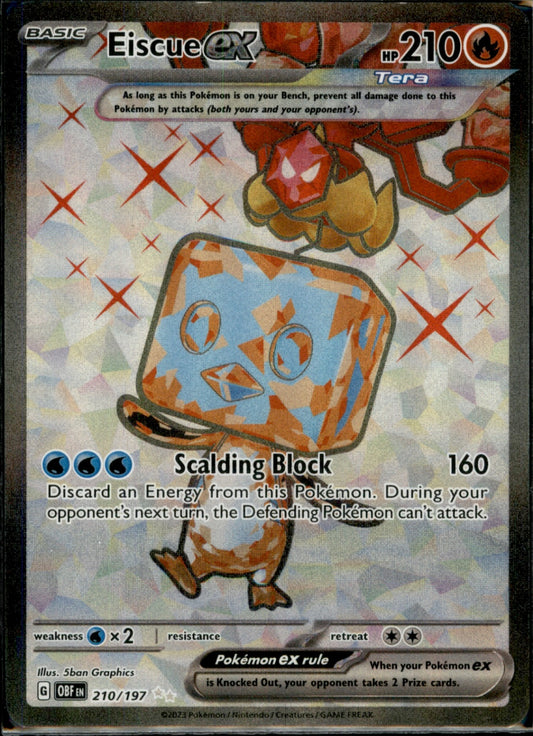 Eiscue ex Ultra Rare SV03: Obsidian Flames 210/197 NM