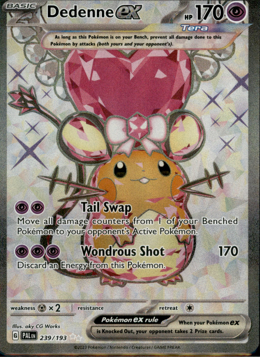Dedenne ex - Ultra Rare SV02: Paldea Evolved 239/193 NM