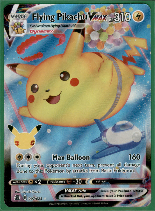 Flying Pikachu VMAX Ultra Rare Celebrations 007/025 NM