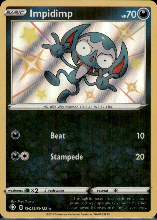 Impidimp Shiny Holo Rare Shining Fates: Shiny Vault SV083/SV122 NM
